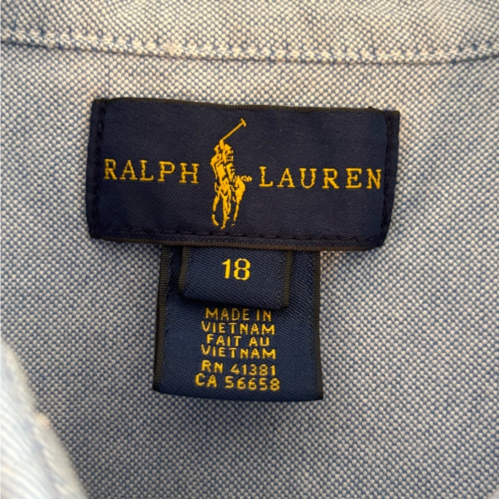 Ralph Lauren Light Blue Button Down Shirt - Picture 4 of 4